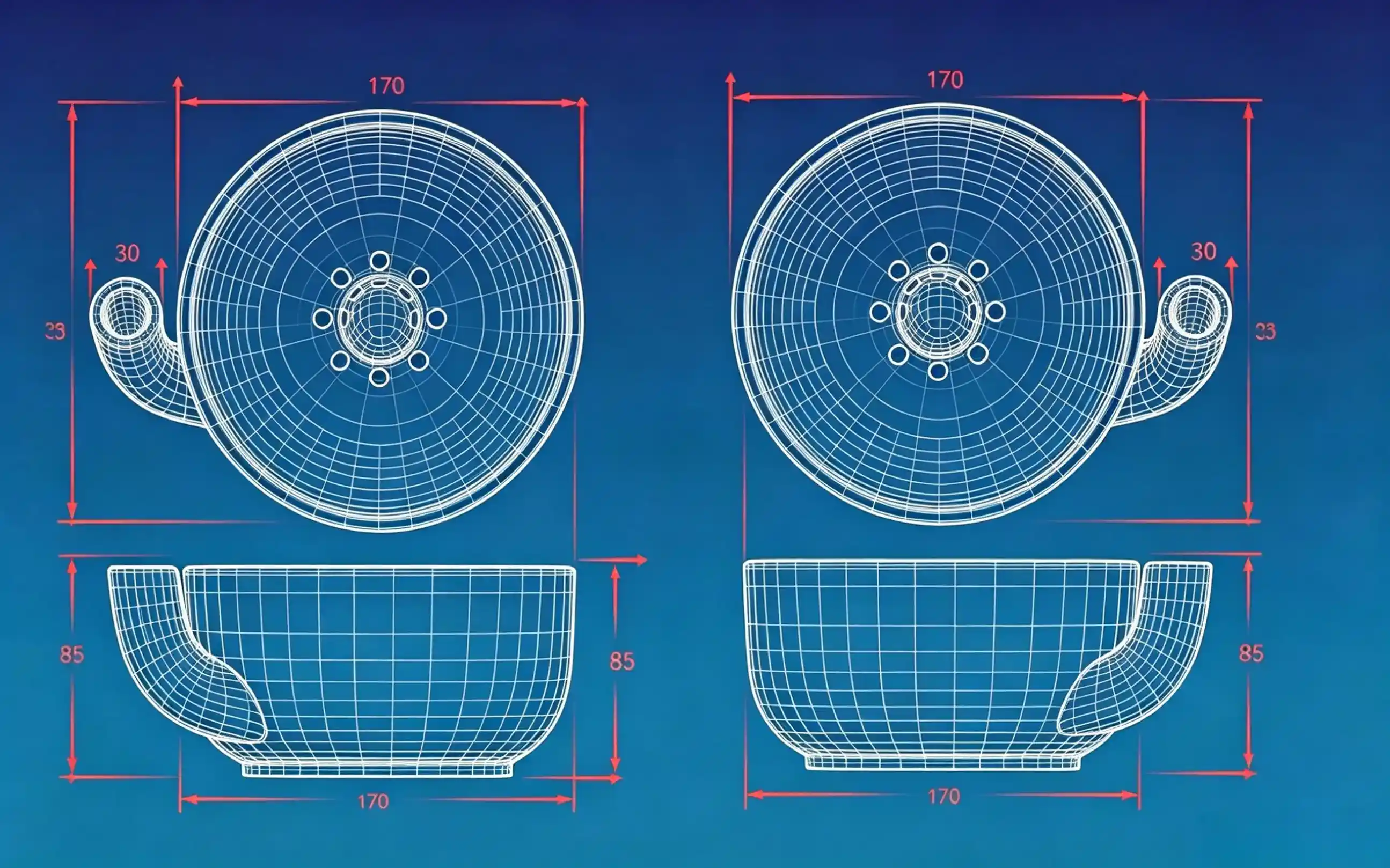 Concept and sketch phase for custom ceramic tableware