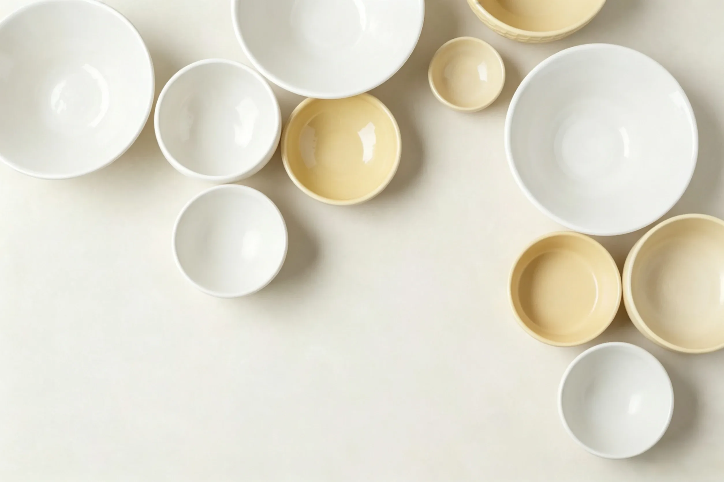 Premium Beige Ceramic Dinnerware wholesale Plates & Bowls Manufacturer